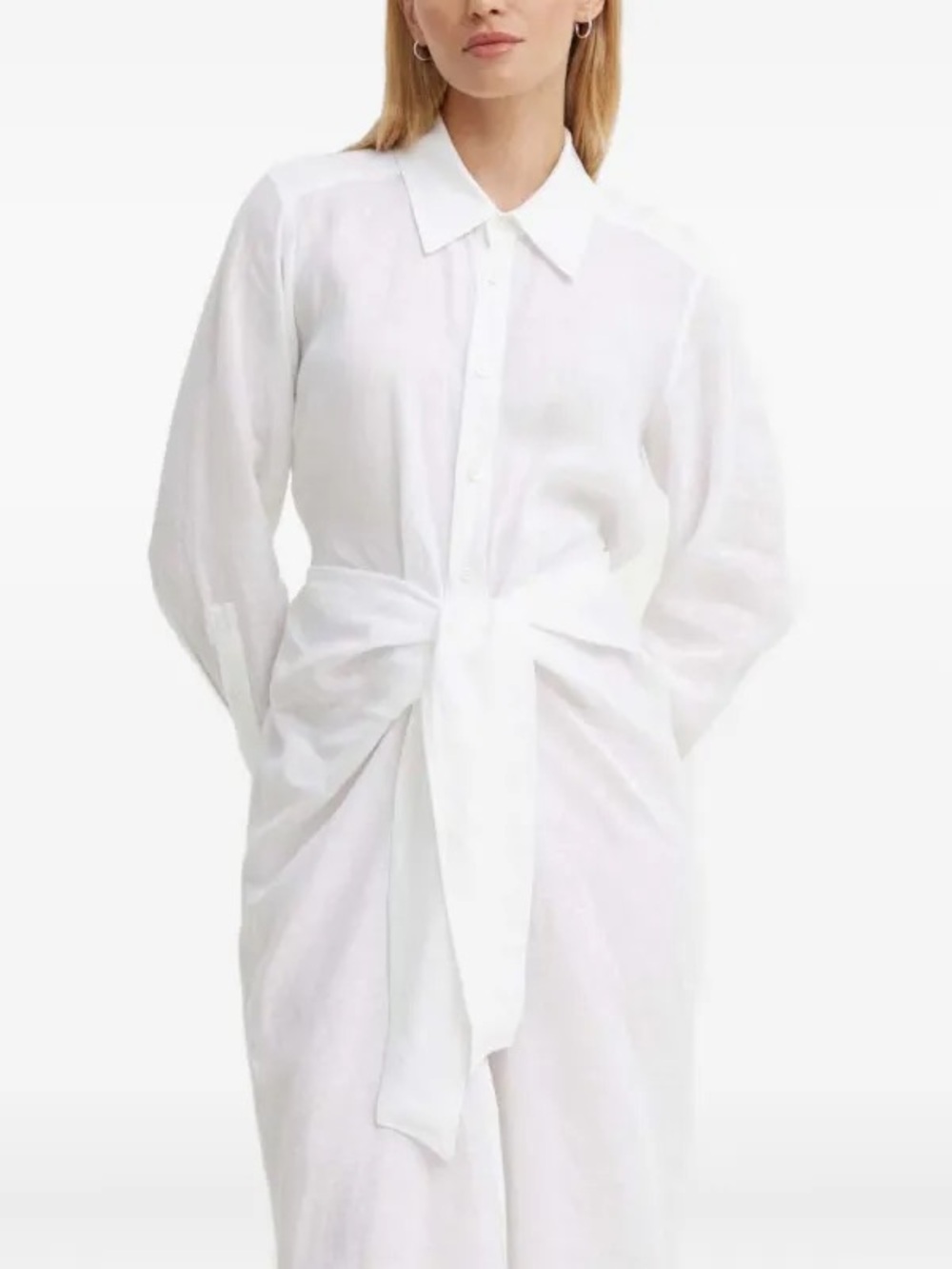 A.L.C. Carson Tie-Front Shirt Dress Size 0